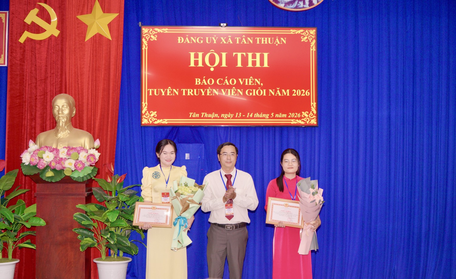 Tổng kết hội thi báo cáo viên, tuyên truyền viên giỏi xã Tân Thuận năm 2026