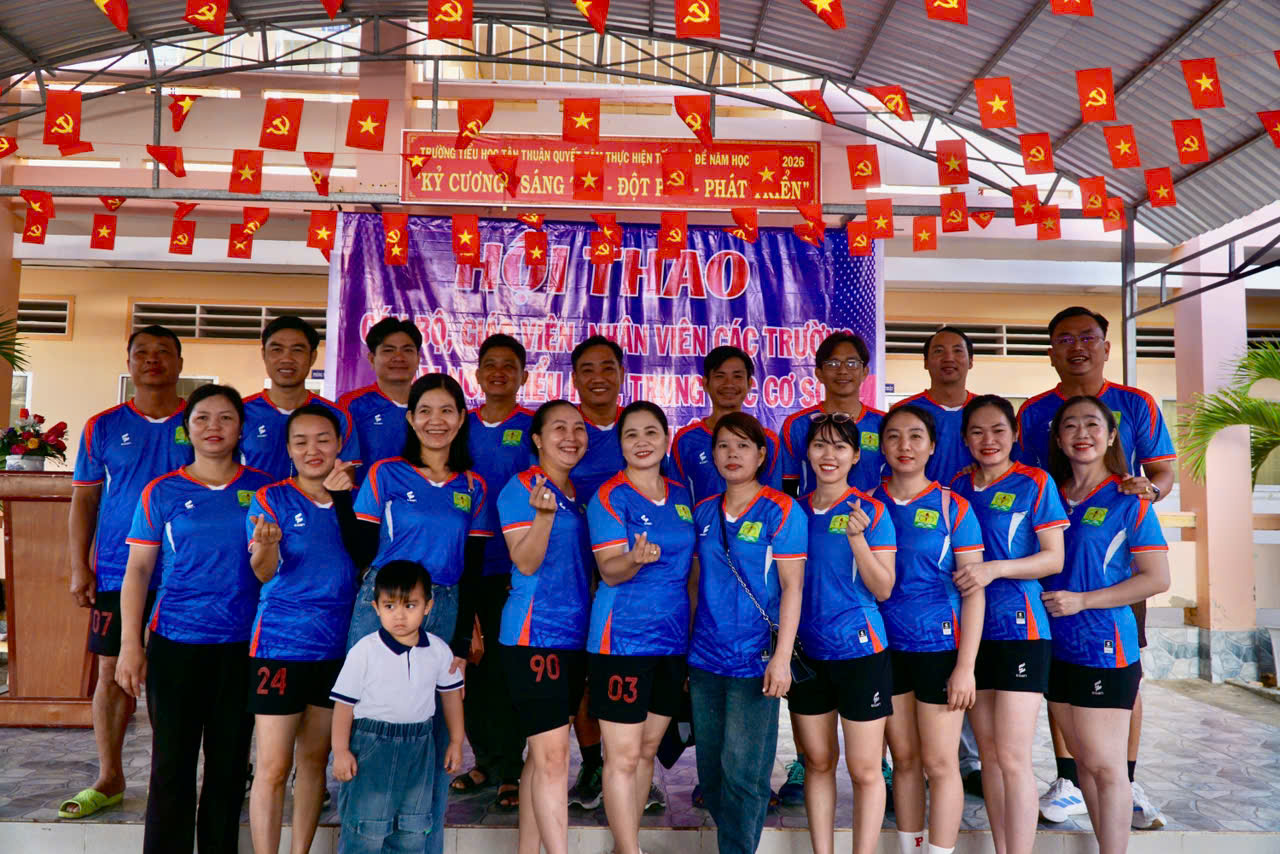 Tưng bừng Hội thao Cán bộ, Giáo viên, Nhân viên các trường xã Tân Thuận năm 2026